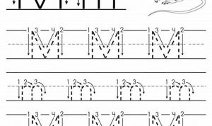 Trace Letter M Worksheet