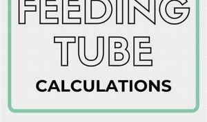 Tube Feeding Calculation Worksheet