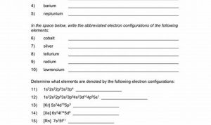 Electron Configuration Practice Worksheet