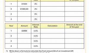 Worksheet On Simple And Compound Interest