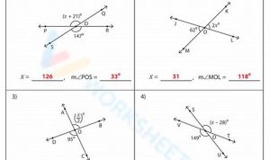 Worksheet On Vertical Angles