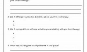 Therapy Termination Worksheets