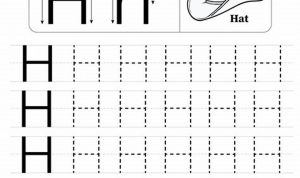 Trace Letter H Worksheet