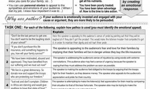 Ethos Pathos Logos Worksheet Answers Stacey Lloyd 2014