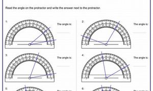 4th Grade Measuring Angles With A Protractor Worksheet