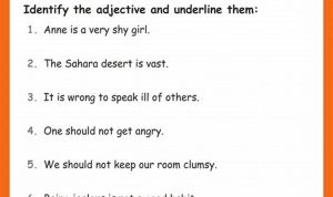 Adjectives Worksheets For Grade 4