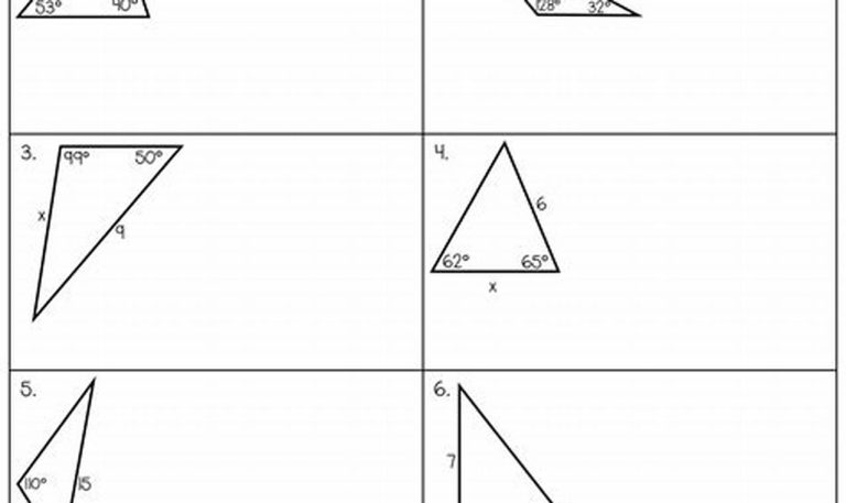 Law Of Sines And Cosines Worksheet