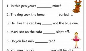 Conjunction Worksheets For Grade 2