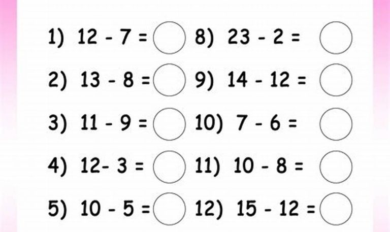 Year 2 Maths Worksheets Addition And Subtraction