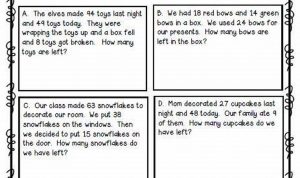 Two Step Word Problems 2nd Grade Worksheets