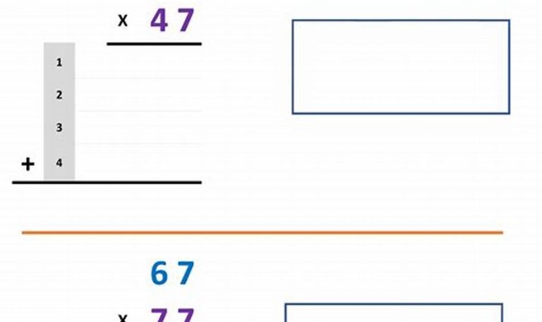 2 Digit By 2 Digit Multiplication Partial Products Worksheets