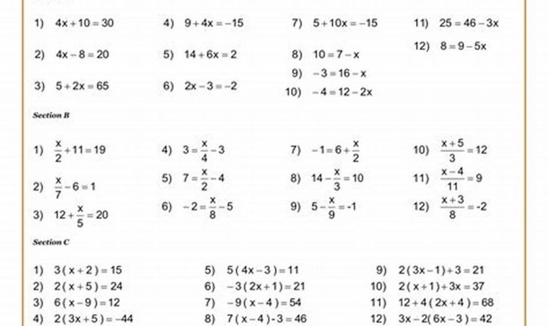 Grade 9 8th Grade Math Worksheets