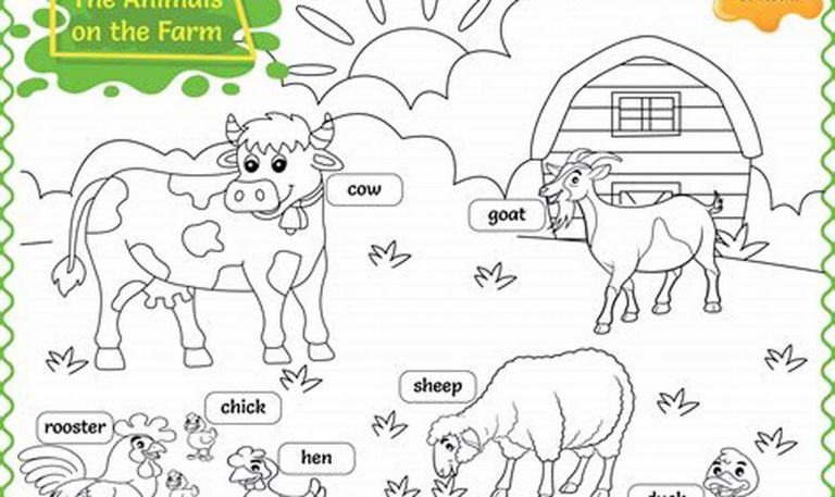 Domestic Animals Worksheet For Kids