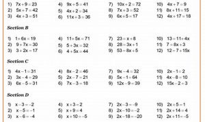 Year 7 Maths Worksheets With Answers