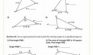 Law Of Cosines And Sines Worksheet