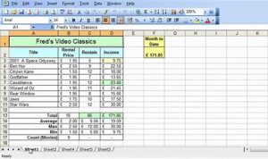 Excel Practice Sheets