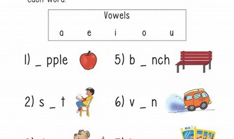 Long And Short Vowel Sounds Worksheets 2nd Grade