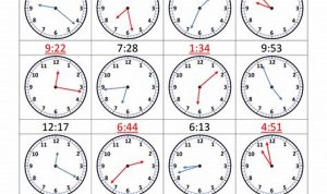 Telling Time Worksheets Grade 4