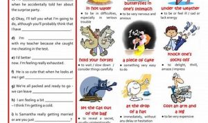 Idioms Worksheets For Kids