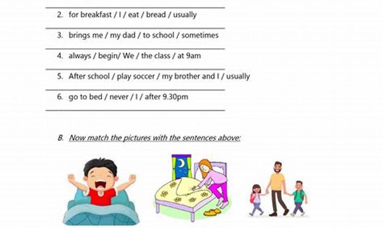 Grade 3 Adverbs Of Frequency Worksheet