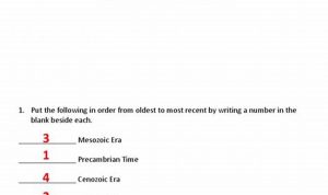 Geologic Time Scale Worksheet Answer Key