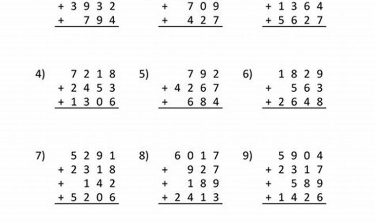 Hard Math Problems For 4th Graders