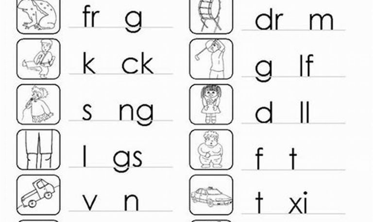 Phonics Grade R English Worksheets