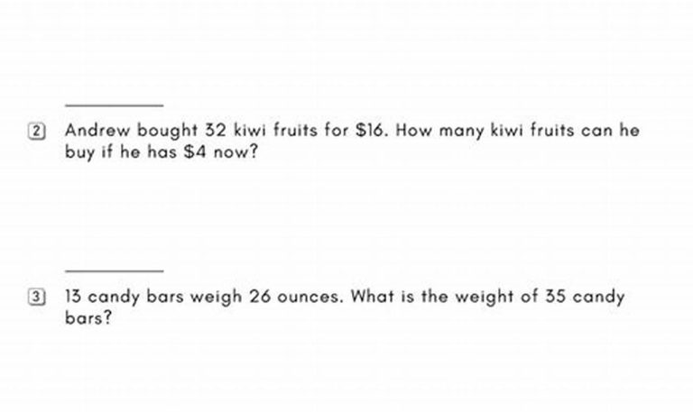 8th Grade Proportion Word Problems Worksheet