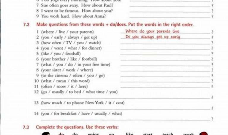 Year 7 English Worksheets With Answers