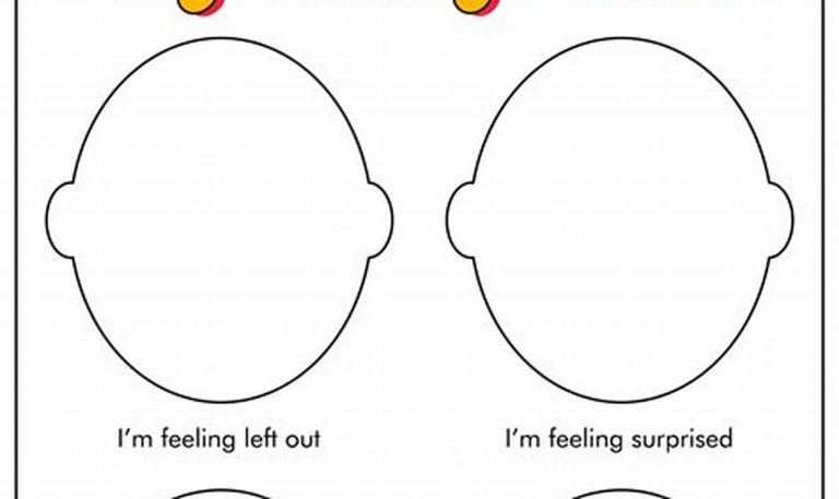 Feelings Worksheet Kindergarten