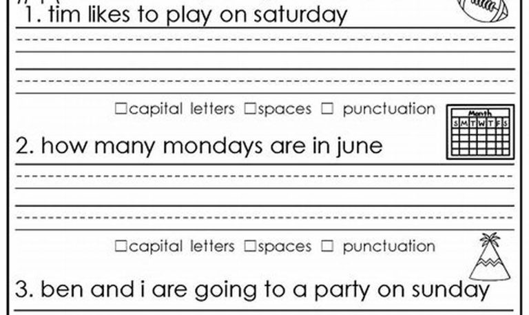 First Grade Nouns Worksheet For Grade 1