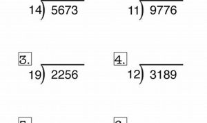 6th Grade Long Division Worksheets