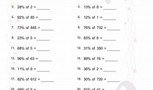 Percentage Worksheets For Grade 5