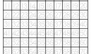 Tracing Worksheets Tracing Numbers 1 100