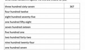 Writing Numbers In Words Worksheets Grade 4