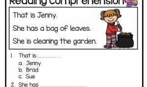 Reading Comprehension First Grade Free Printable Worksheets For 1st Grade