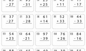 Second Grade Addition And Subtraction Worksheets For Grade 2