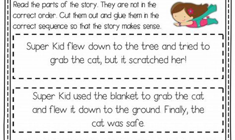 5th Grade Sequencing Events In A Story Worksheets