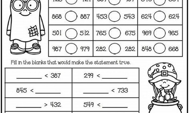 3rd Grade Free Printable Math Worksheets For 2nd Grade