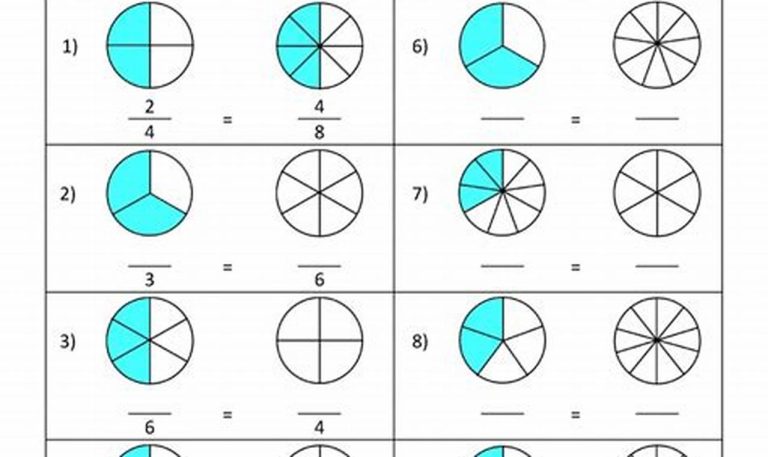 Fractions Worksheets Grade 3