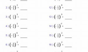 Exponents Worksheets Grade 7