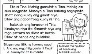 Pagbasa Filipino Reading Comprehension Worksheets For Grade 1