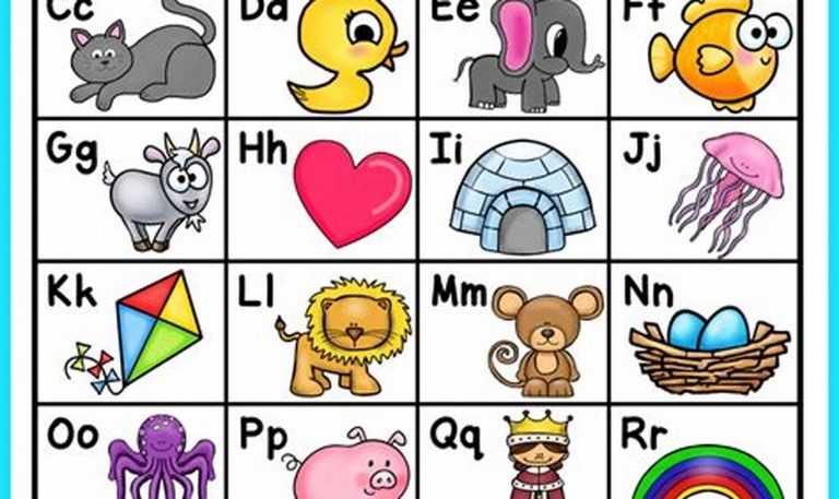 A4 Size Printable Alphabet Book