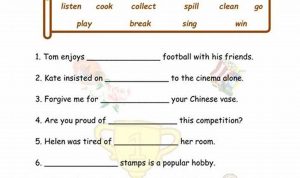 Gerund Worksheet