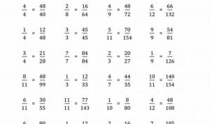 Equivalent Fractions Worksheet 6th Grade