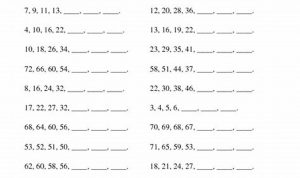 Number Patterns Worksheets Grade 6