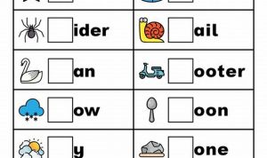 First Grade Beginning Blends Worksheets