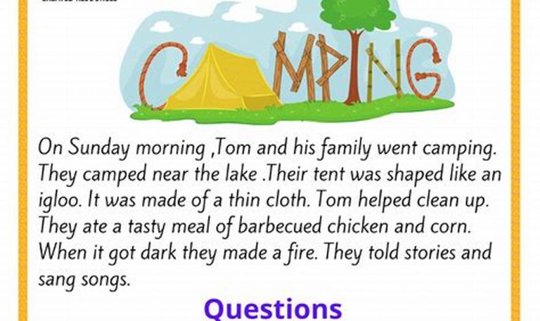 Grade 3 English Worksheets Comprehension