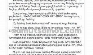 Filipino Reading Comprehension Worksheets For Grade 2