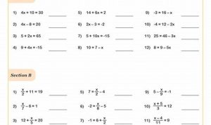 Year 9 Maths Worksheets